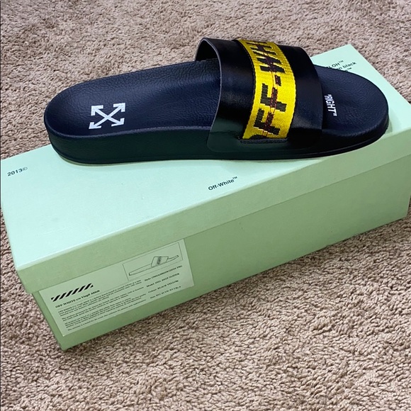 Off-White Black Industrial Slides (Size 10) 43 - Picture 7 of 8